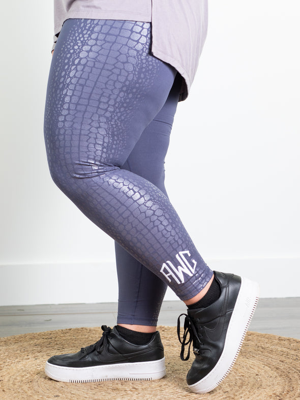 Crocodile Rock Leggings - Vintage Denim