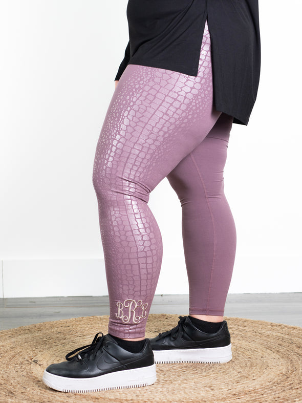 Crocodile Rock Leggings - Purple