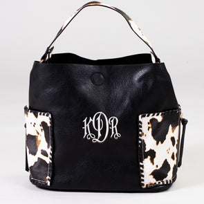 Wildest Dreams Cow Handbag - Black