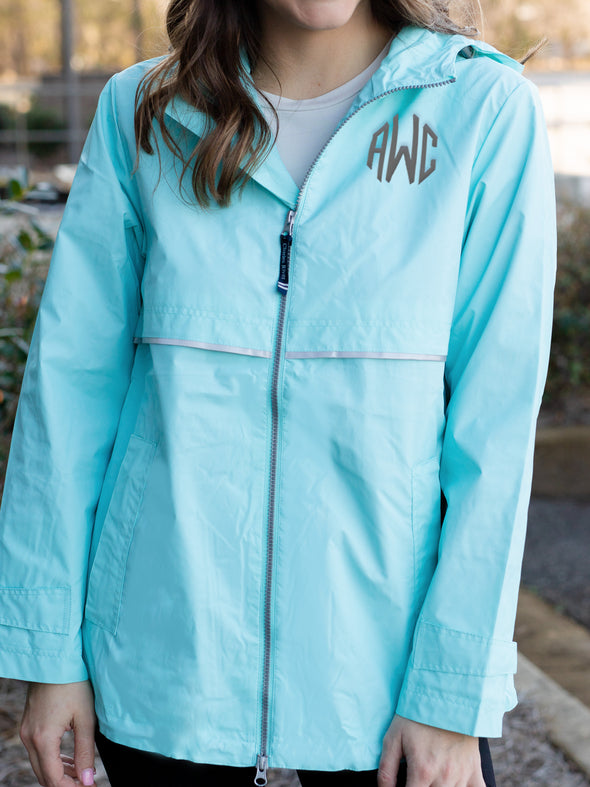 New Englander Rain Coat - Aqua