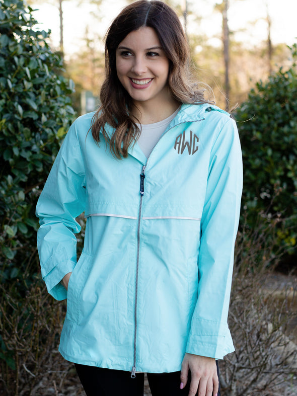 New Englander Rain Coat - Aqua