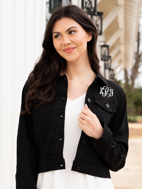 Rock This Town Denim Jacket - Black