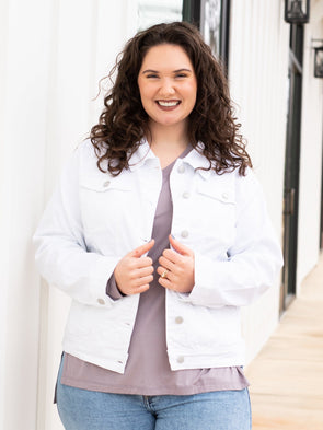 Rock Steady Denim Jacket - White