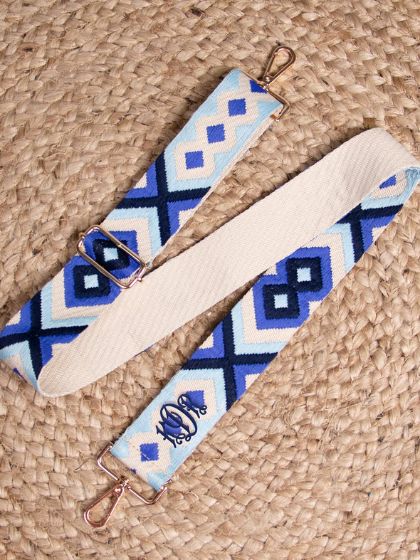 Ready to Go Woven Guitar Strap - Blue