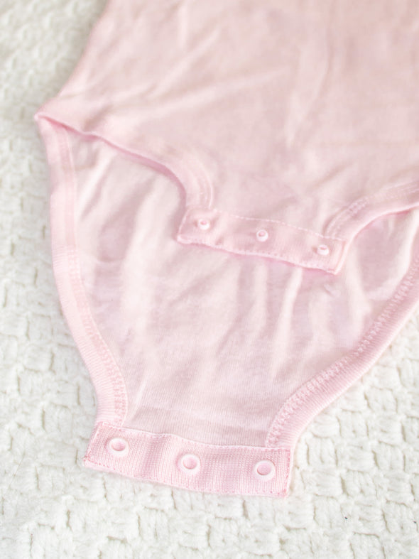 Little Love Monogram Onesie - Pink