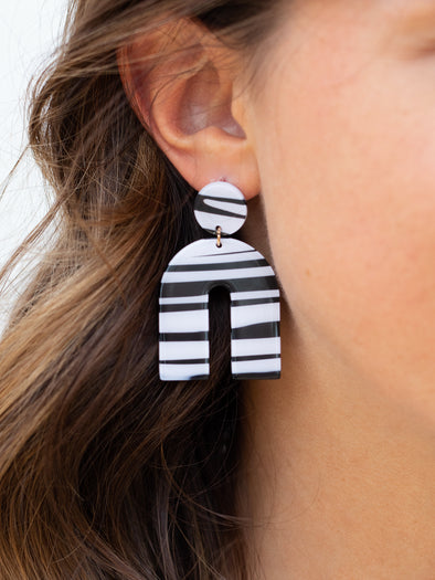 Luck Be A Lady Earrings - Black