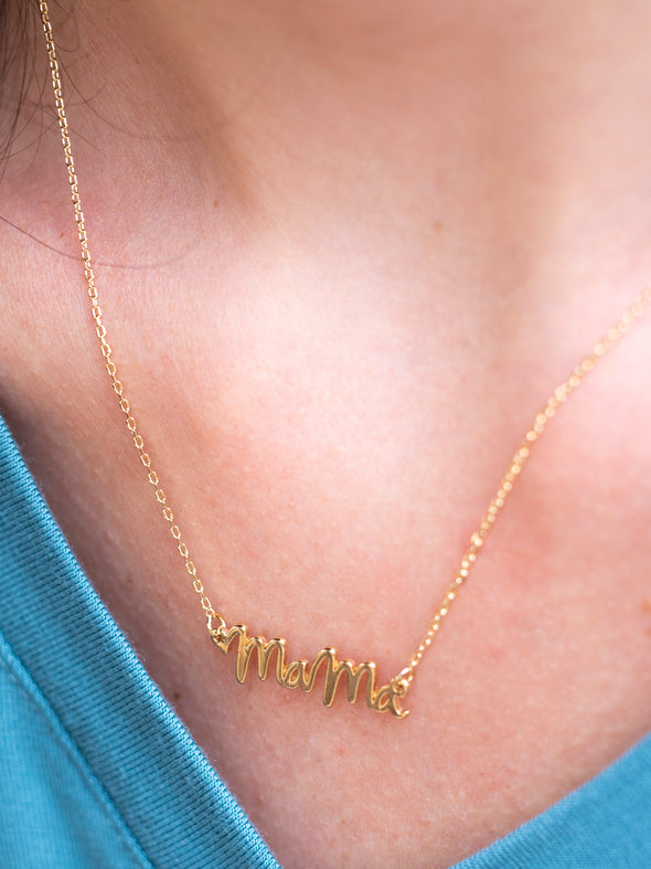 Hey Pretty Mama Necklace- Gold