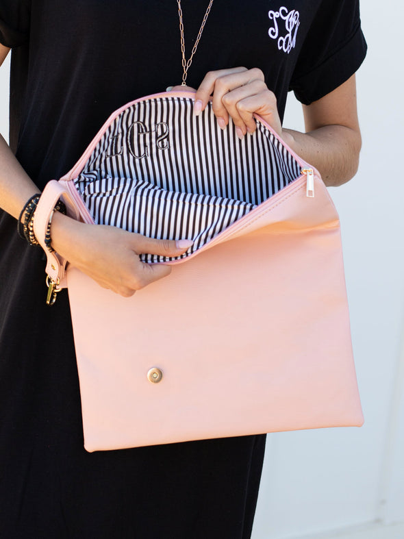 London Calling Foldover Clutch - Blush