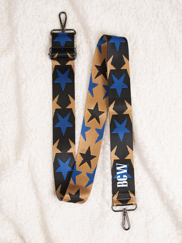 Shining Star Guitar Strap - Blue