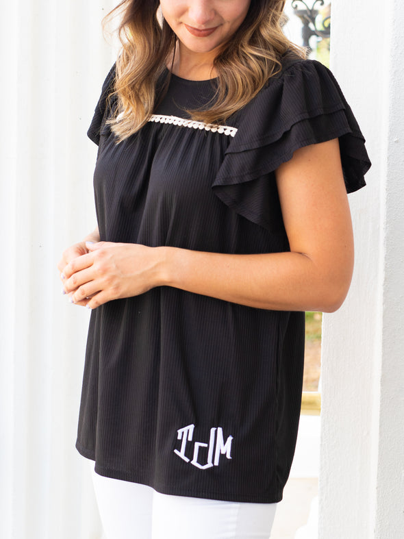 Walk Me Home Top- Black