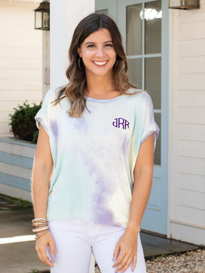 Lovely Day Tie Dye Shirt- Lavender