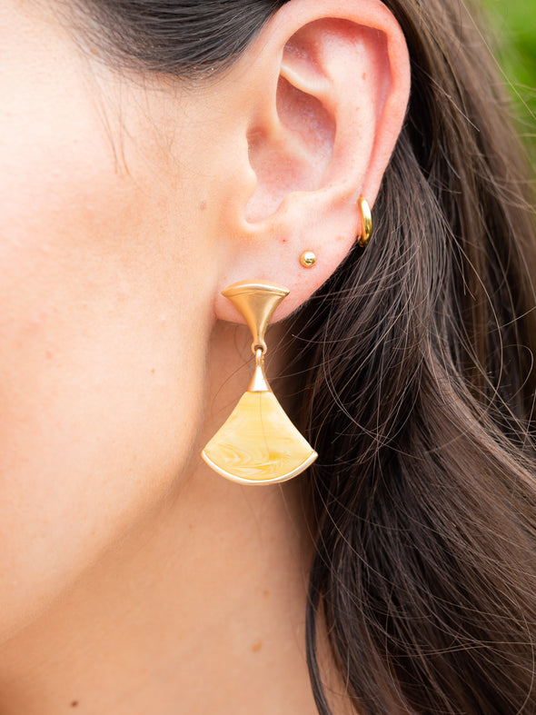 Addicted To Love Earrings - Yellow