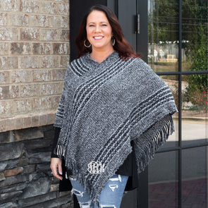 Crisp & Cool Knit Poncho