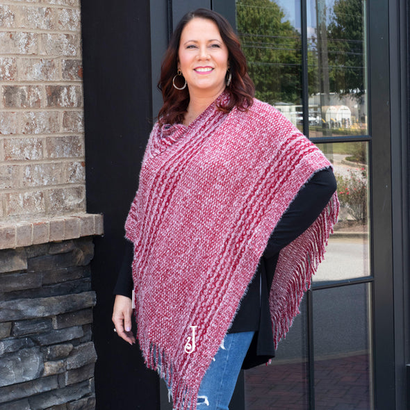 Crisp & Cool Knit Poncho