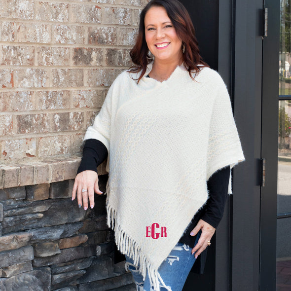 Crisp & Cool Knit Poncho