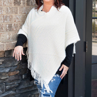 Crisp & Cool Knit Poncho