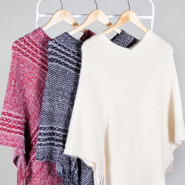 Crisp & Cool Knit Poncho