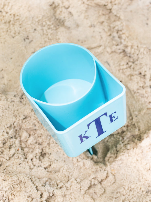 Toes In The Sand Cup Holder - Carolina Blue