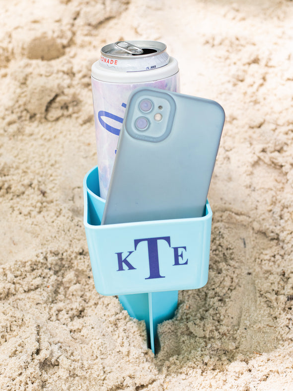 Toes In The Sand Cup Holder - Carolina Blue