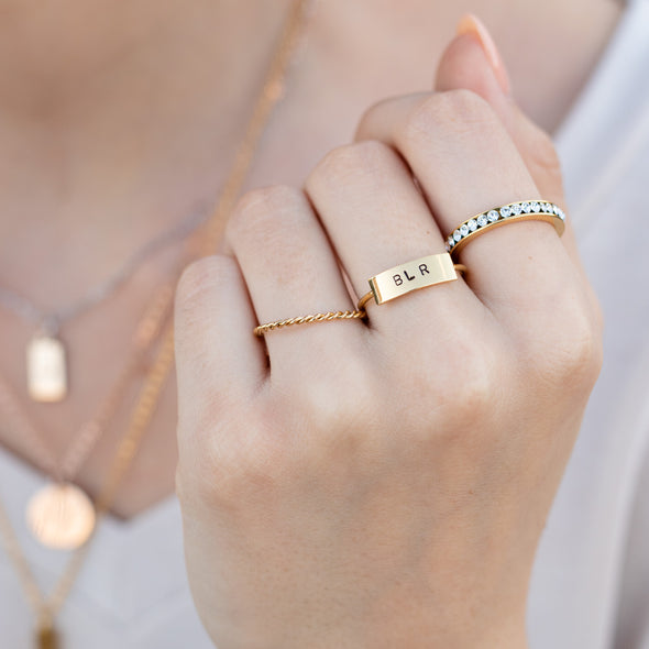 In The Details Stacking Ring - Braided