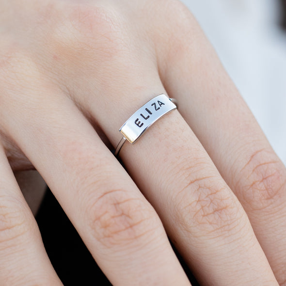 To Be Loved Hand Stamped Ring