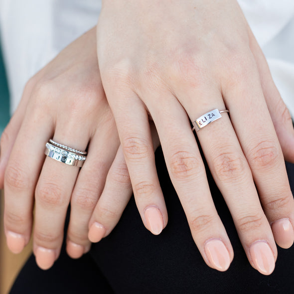 To Be Loved Hand Stamped Ring