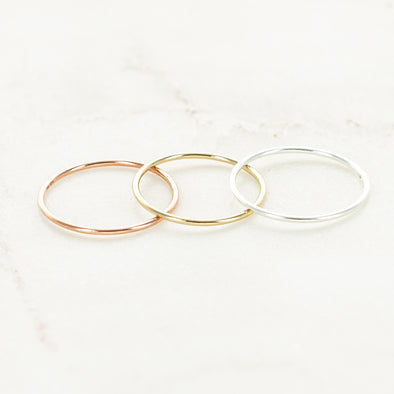 In The Details Stacking Ring - Smooth Round Wire