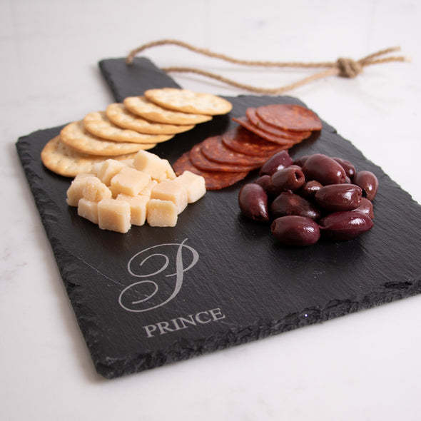 Fancy Script Slate Collection - Cheese Board