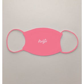 Script Font Face Mask- Kids