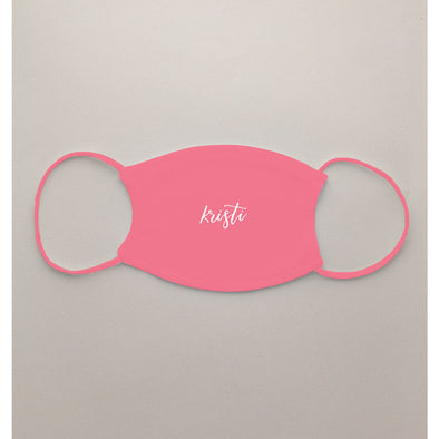 Script Font Face Mask- Kids