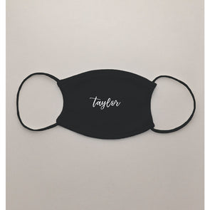 Script Font Face Mask- Kids