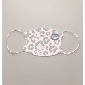 Kid's Pink/Grey Leopard Face Mask