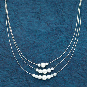 Silvertone Fair Lady Necklace