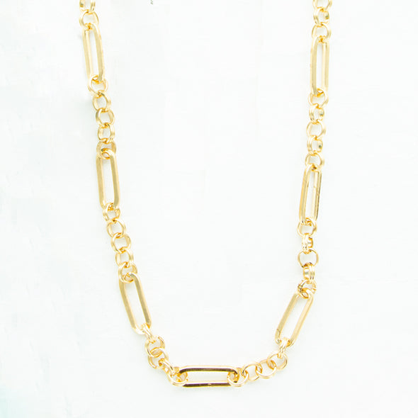 Let's Get Together Necklace- Goldtone