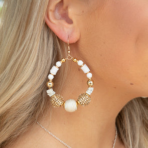 Fun In The Sun Earrings - White