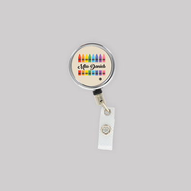 Crayons Retractable Lanyard