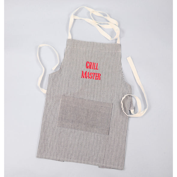 Gray Pinstripe Apron