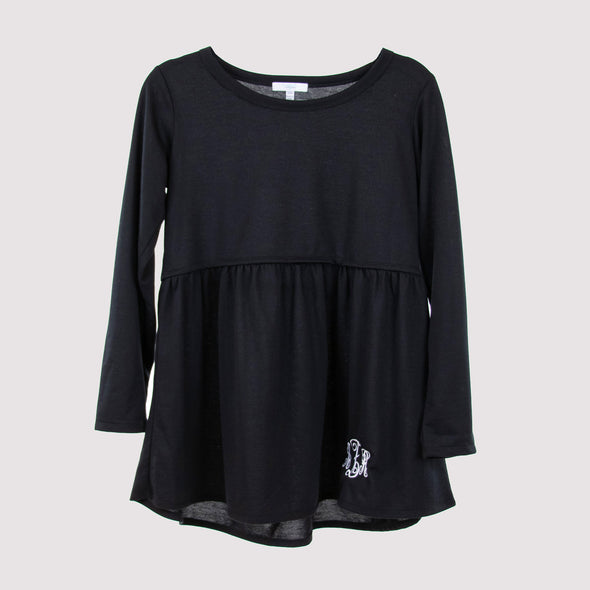 Peyton Peplum Top - Black