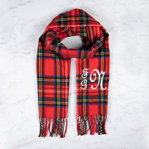 Soft as Cashmere Scarf - Red Plaid