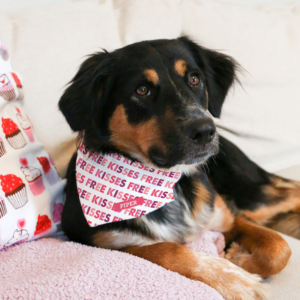 Free Kisses Pet Bandana