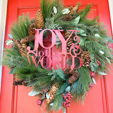 Joy to the World Wooden Cutout