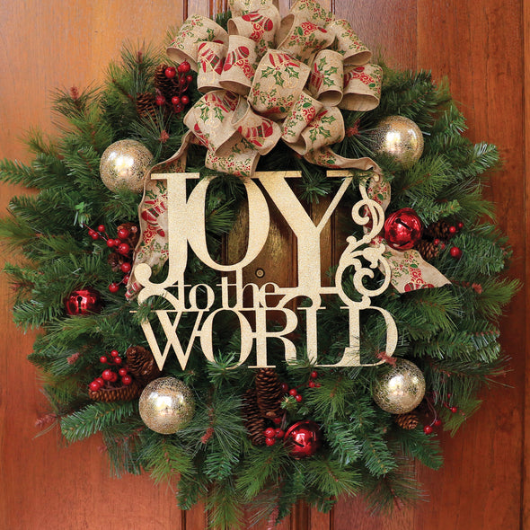 Joy to the World Wooden Cutout