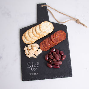 Fancy Script Slate Collection - Cheese Board