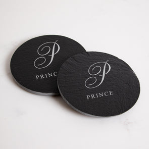 Fancy Script Slate Collection - Coaster Set