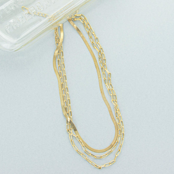 Closer to You Necklace - Goldtone