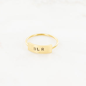 To Be Loved Hand Stamped Ring