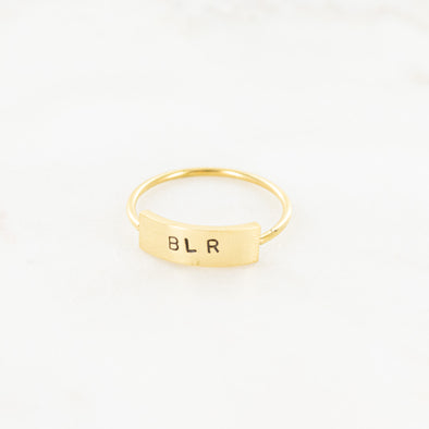 To Be Loved Hand Stamped Ring