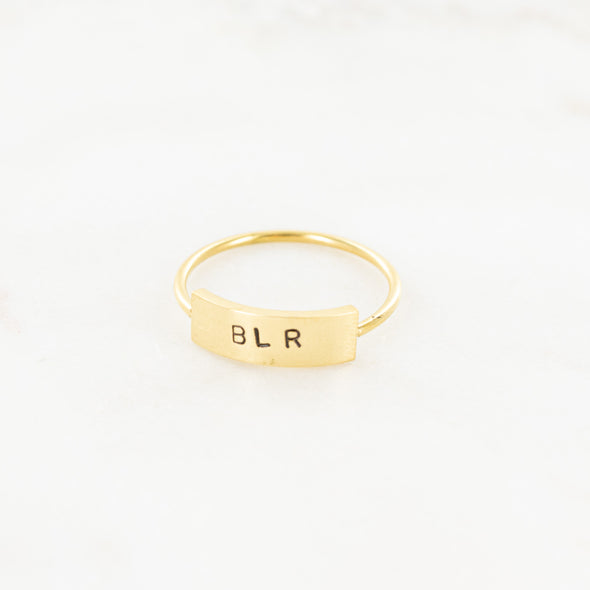 To Be Loved Hand Stamped Ring