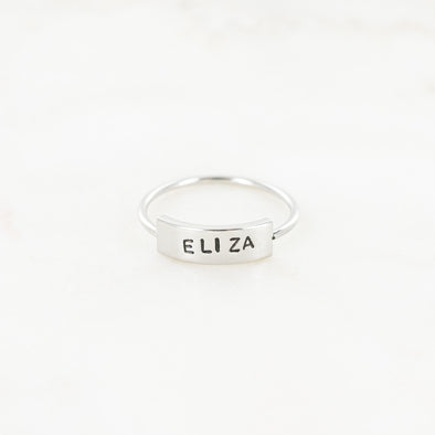 To Be Loved Hand Stamped Ring