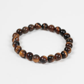 Tigereye Brown Men's Stretch Bracelet